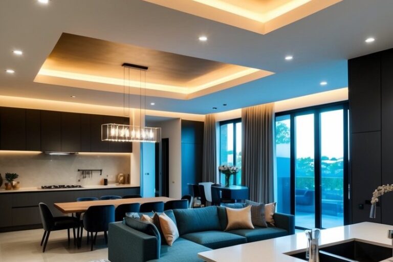 12 Pro Tips to Lighting Your Open Concept Kitchen-Living Room Effectively
